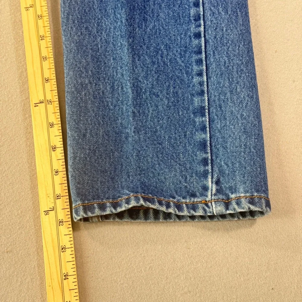 Levis 505 Regular Fit Straight Leg Jeans Mens 31x34 Blue Medium Wash Denim